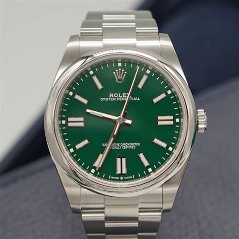 rolex op 41 green dial